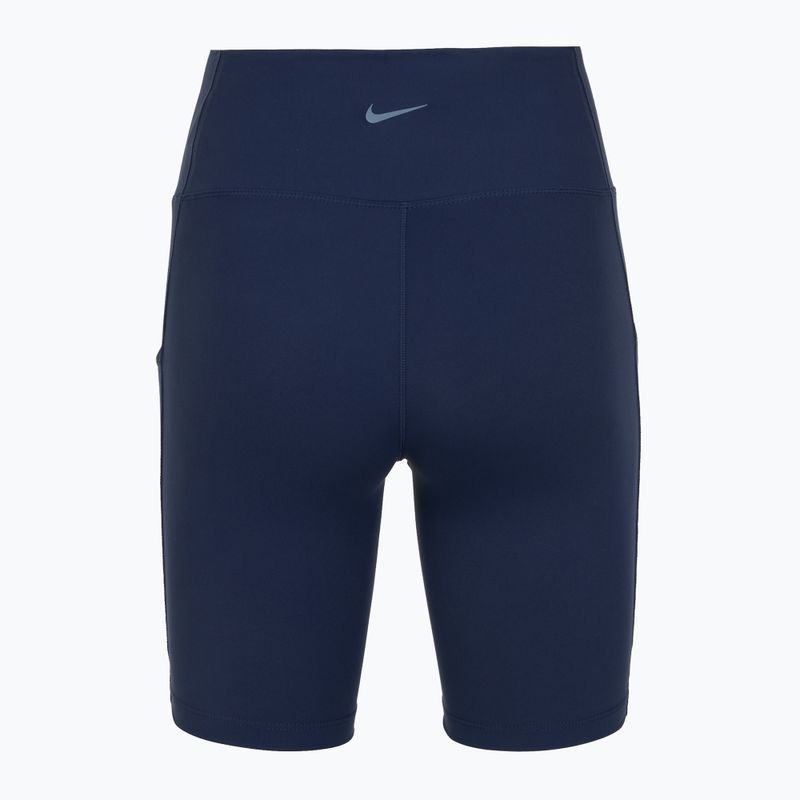 Dámske šortky Nike One High Waisted 8" Biker midnight navy 6