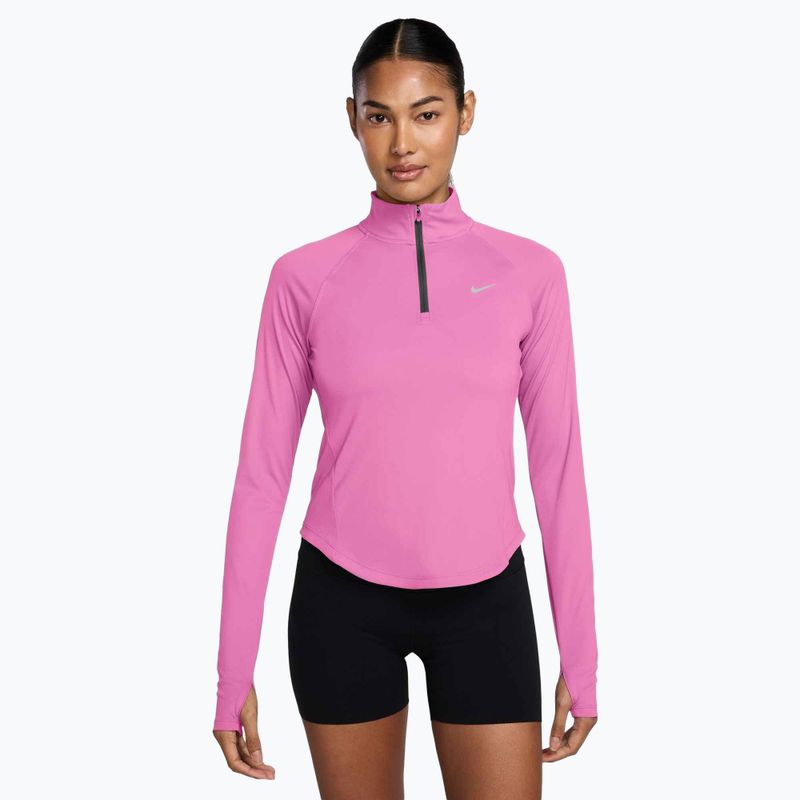 Dámska bežecká mikina Nike Tempo Dri-Fit 1 / 4 Zip playful pink