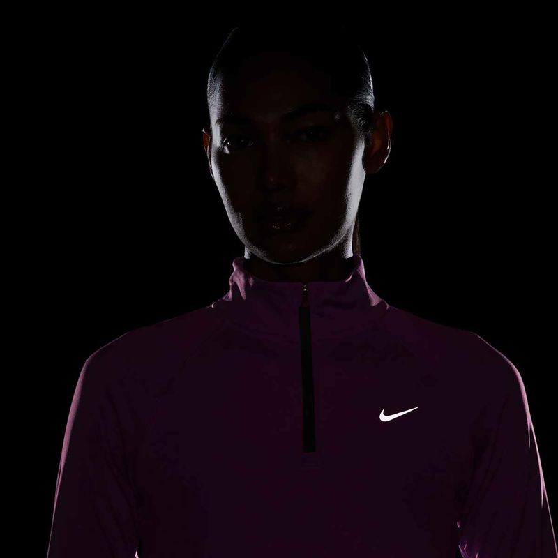Dámska bežecká mikina Nike Tempo Dri-Fit 1 / 4 Zip playful pink 4