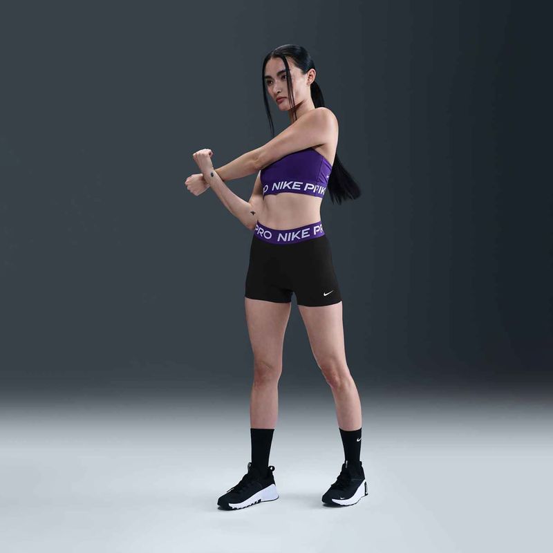 Dámske šortky Nike Pro 365 3" black/court purple/white 2