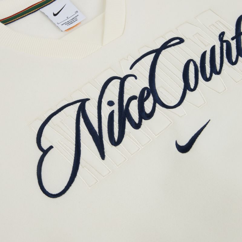 Dámska mikina Nike Court Collection French Terry Crew Neck sail/midnight navy 6