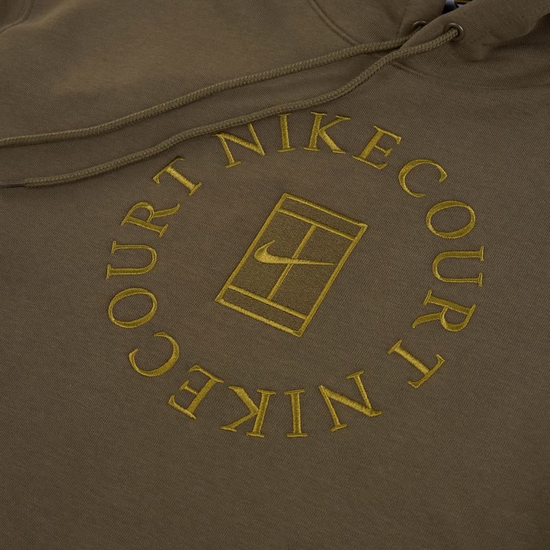 Pánska tenisová mikina Nike Court Dri-Fit Heritage French Terry Hoodie dark hazel/saffron quartz 7