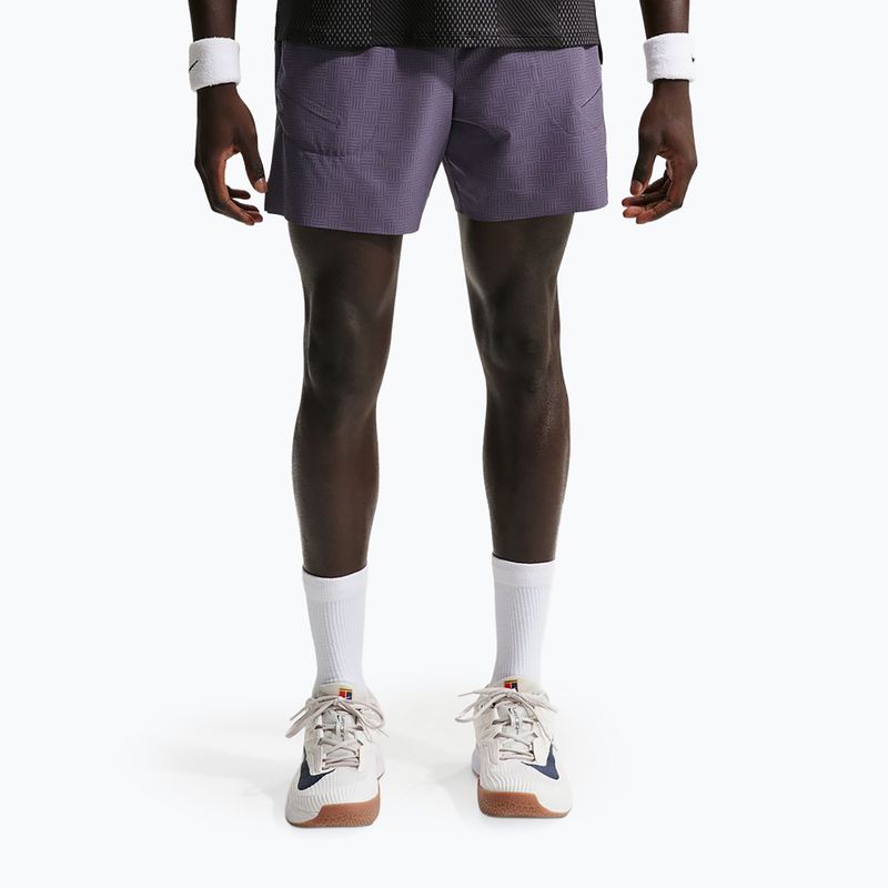 Pánske tenisové šortky Nike Court Advantage Dri-Fit 6" dark raisin/white