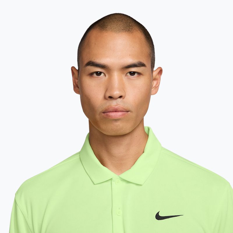Pánske tenisové tričko Nike Court Dri-Fit Polo Solid light liquid lime/black 3
