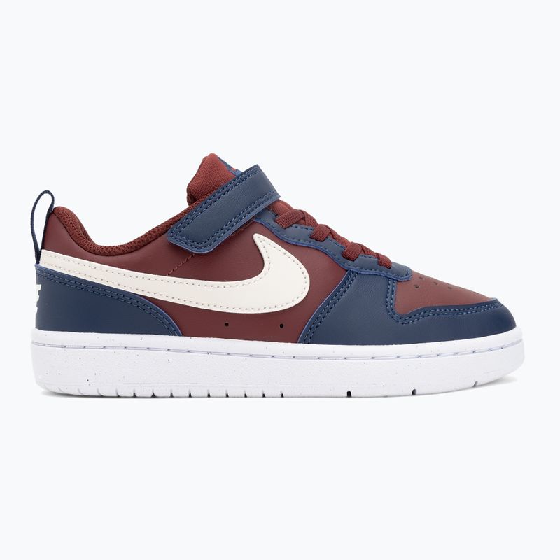 Detské topánky Nike Court Borough Low Recraft  dark team red/soft pearl/midnight navy 2