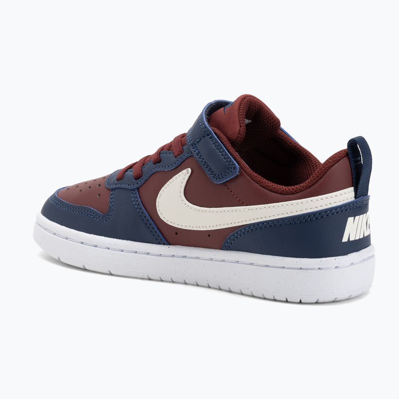 Detské topánky Nike Court Borough Low Recraft  dark team red/soft pearl/midnight navy 3