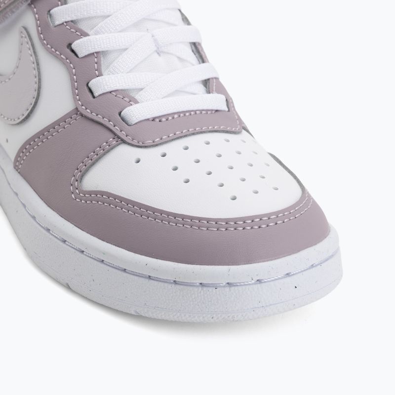 Detské topánky Nike Court Borough Low Recraft white/plum fog/white/venice 7