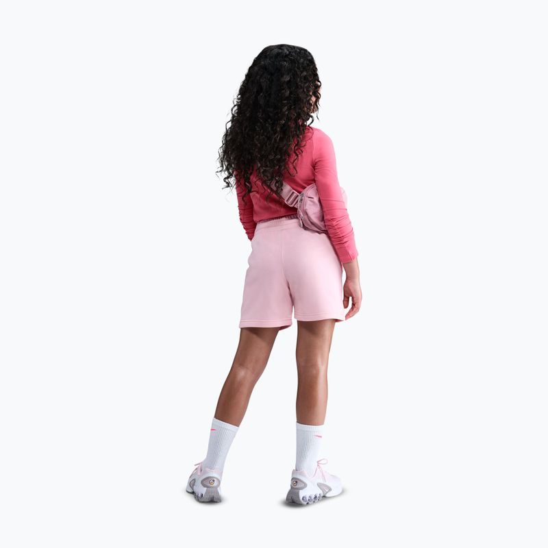 Detské šortky Nike Sportswear Club Fleece med soft pink/med soft pink/white 3