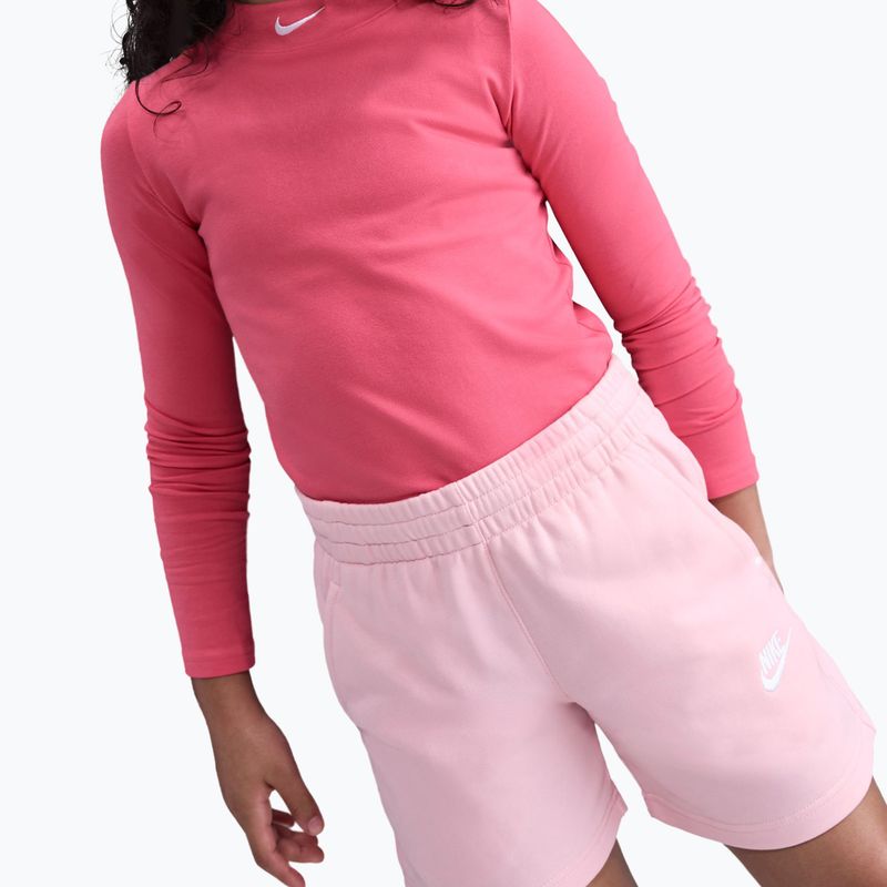 Detské šortky Nike Sportswear Club Fleece med soft pink/med soft pink/white 4