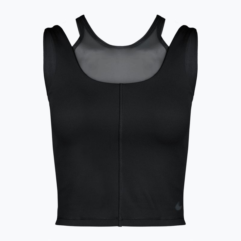 Dámsky tréningový top Nike One Fitted Dri-Fit Cropped Tank black/dark smoke grey 6