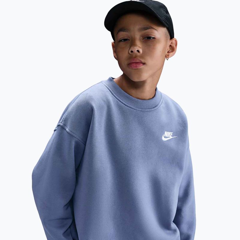 Detská mikina Nike Sportswear Club Fleece world indigo/white 6