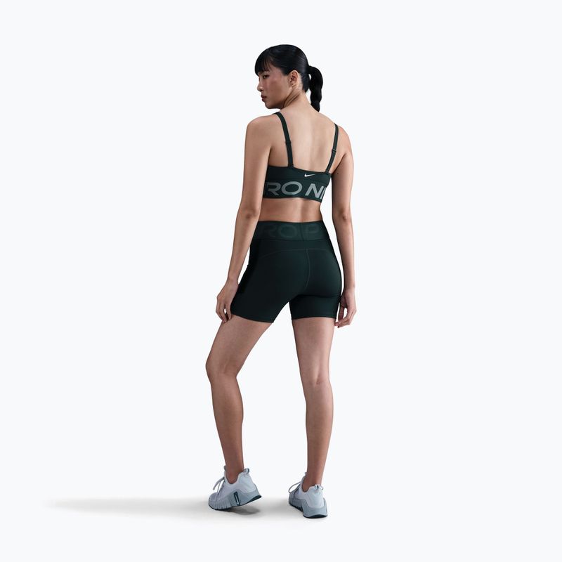 Športová podprsenka Nike Pro Indy Plunge seaweed/clay green/white 3
