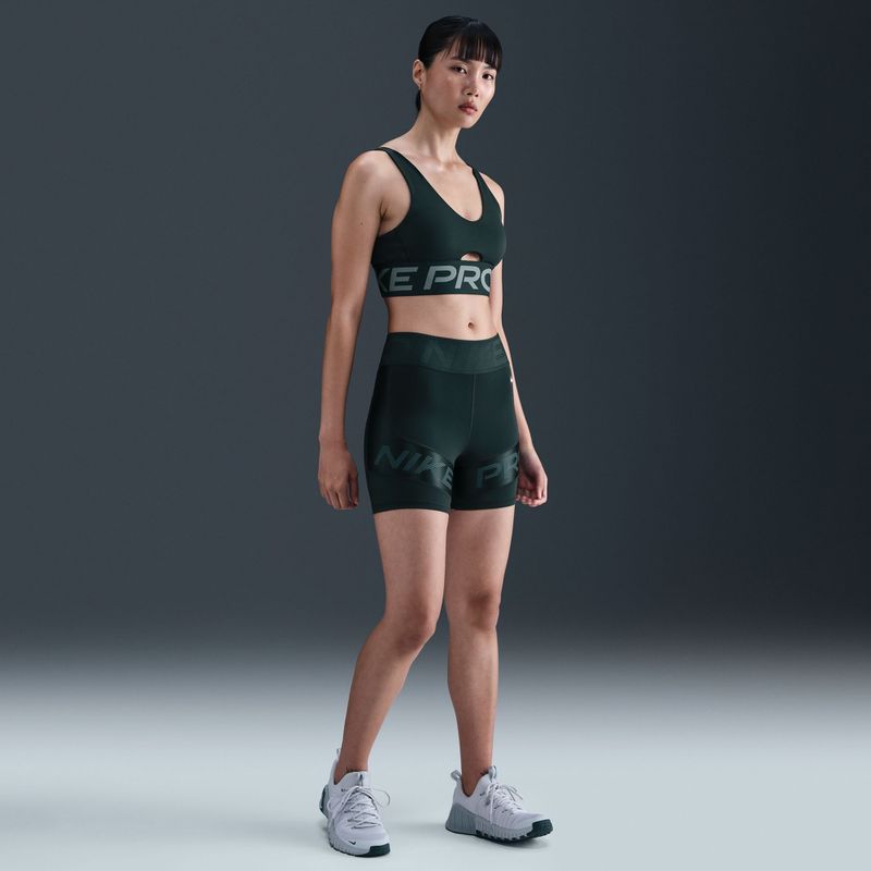 Športová podprsenka Nike Pro Indy Plunge seaweed/clay green/white 9