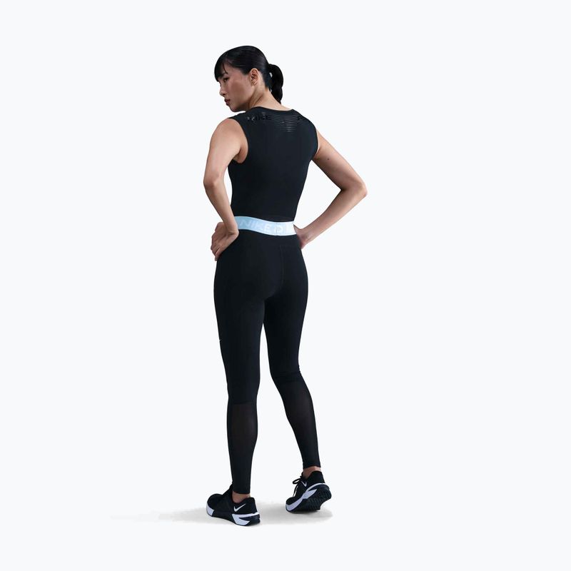 Dámske legíny Nike Pro 365 Tight black/celestine blue/white 3