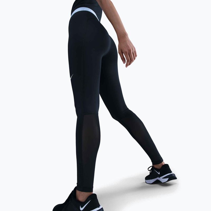 Dámske legíny Nike Pro 365 Tight black/celestine blue/white 4