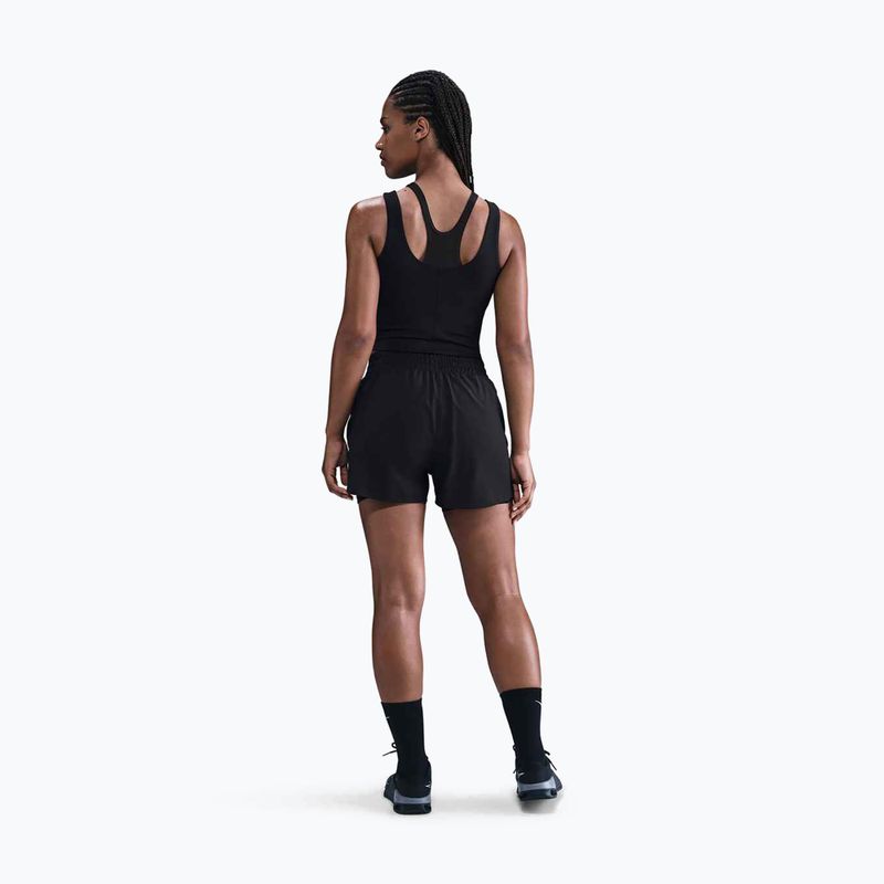 Dámsky tréningový top Nike One Fitted Dri-Fit Cropped Tank black/dark smoke grey 3