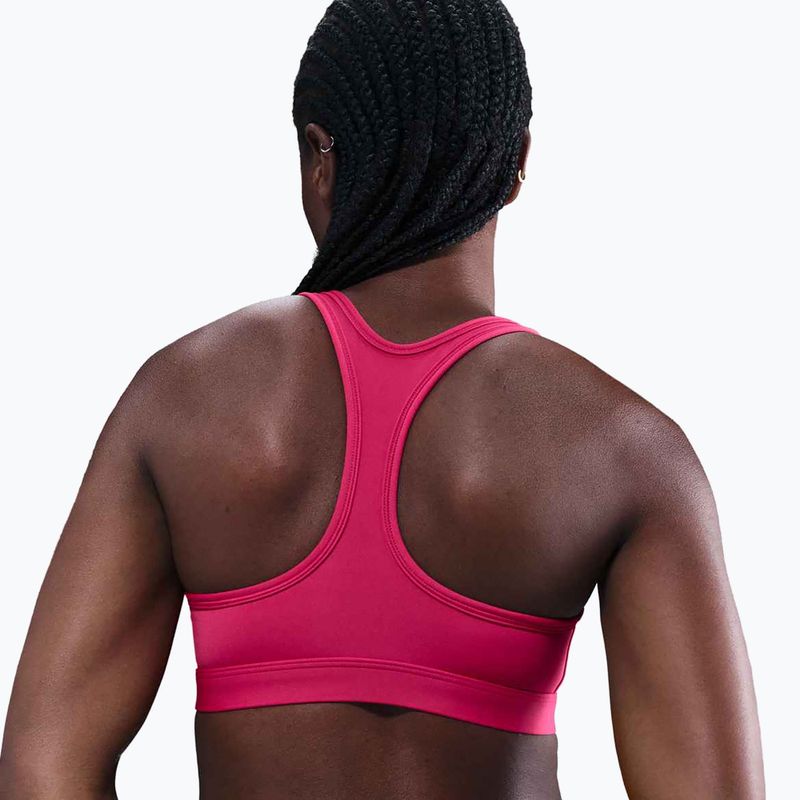 Fitness podprsenka Nike Swoosh Light Support rush pink/white 3