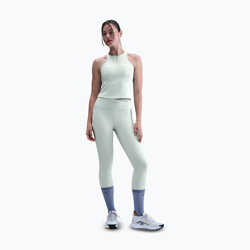 Dámske tričko Nike Trail Medium Support Sports Bra Tank Top light silver 2