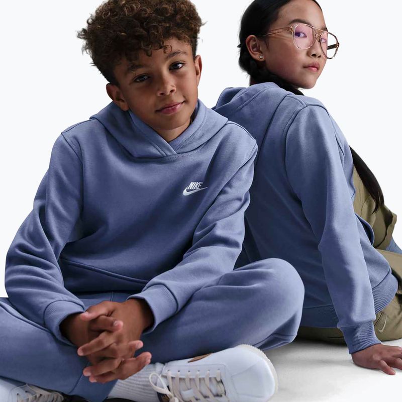 Detská mikina Nike Sportswear Club Fleece world indigo/white 7