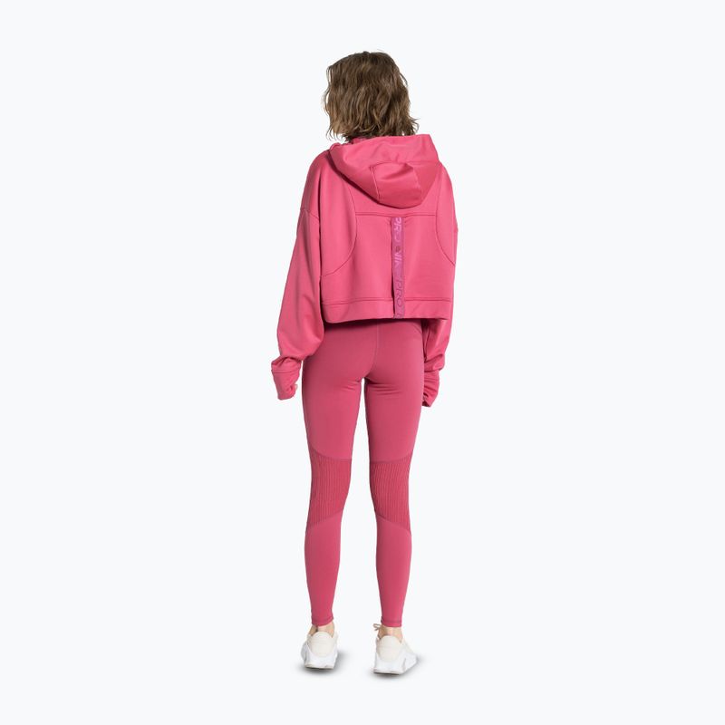 Dámske tréningové legíny Nike Pro High-Waisted sweet beet/white 3