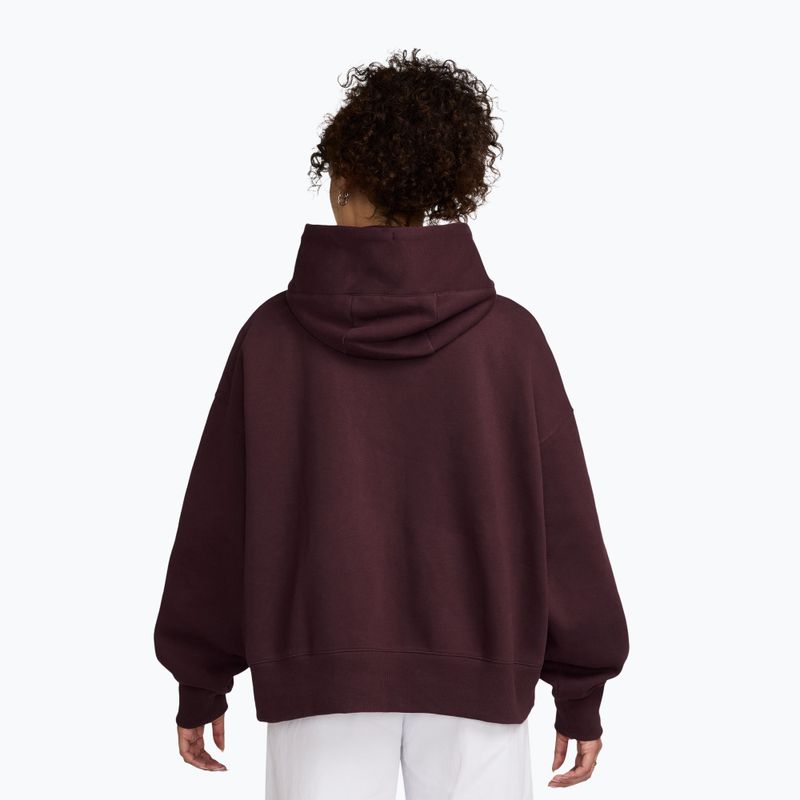 Dámska mikina Nike Sportswear Phoenix Fleece Oversized burgundy crush/sail 2