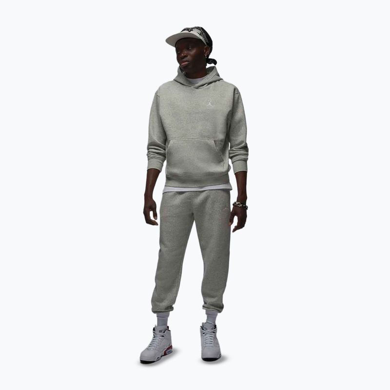 Pánska mikina Jordan Brooklyn Fleece grey heather/white 2