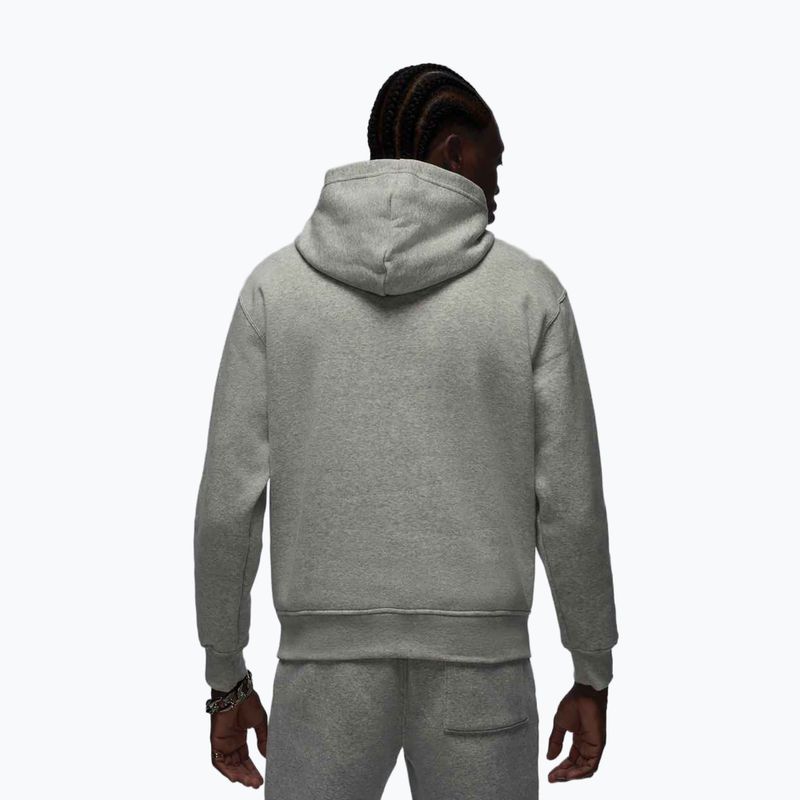 Pánska mikina Jordan Brooklyn Fleece grey heather/white 3