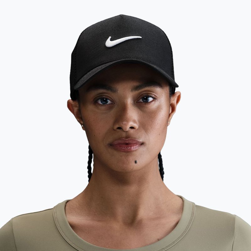 Pánska šiltovka Nike Rise Structured Trucker black/black/white 5