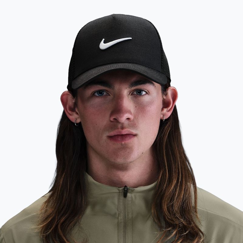 Pánska šiltovka Nike Rise Structured Trucker black/black/white 7
