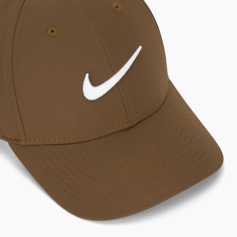 Šiltovka Nike Dri-FIT Club mosswood brown/white 3