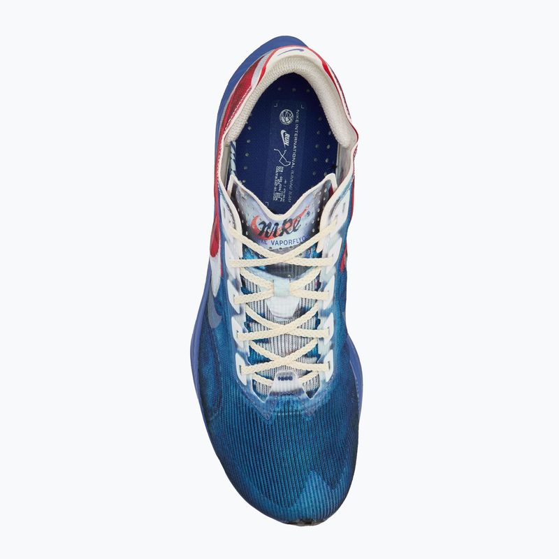 Pánske bežecké topánky Nike Vaporfly 4 multi-color/mountain blue/fire red/clear 5