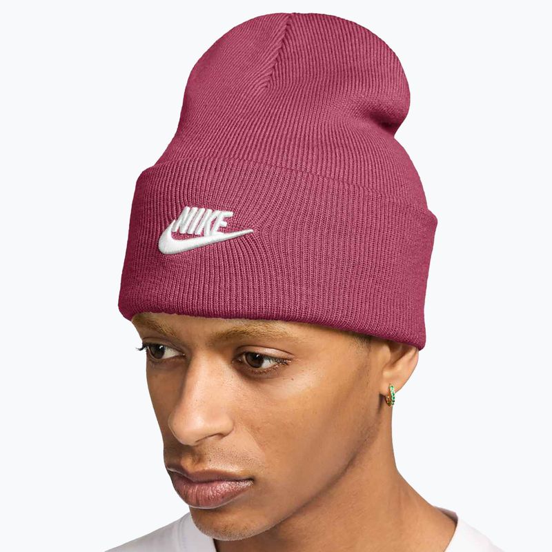Zimná čiapka Nike Peak Futura Beanie sweet beet/white 4