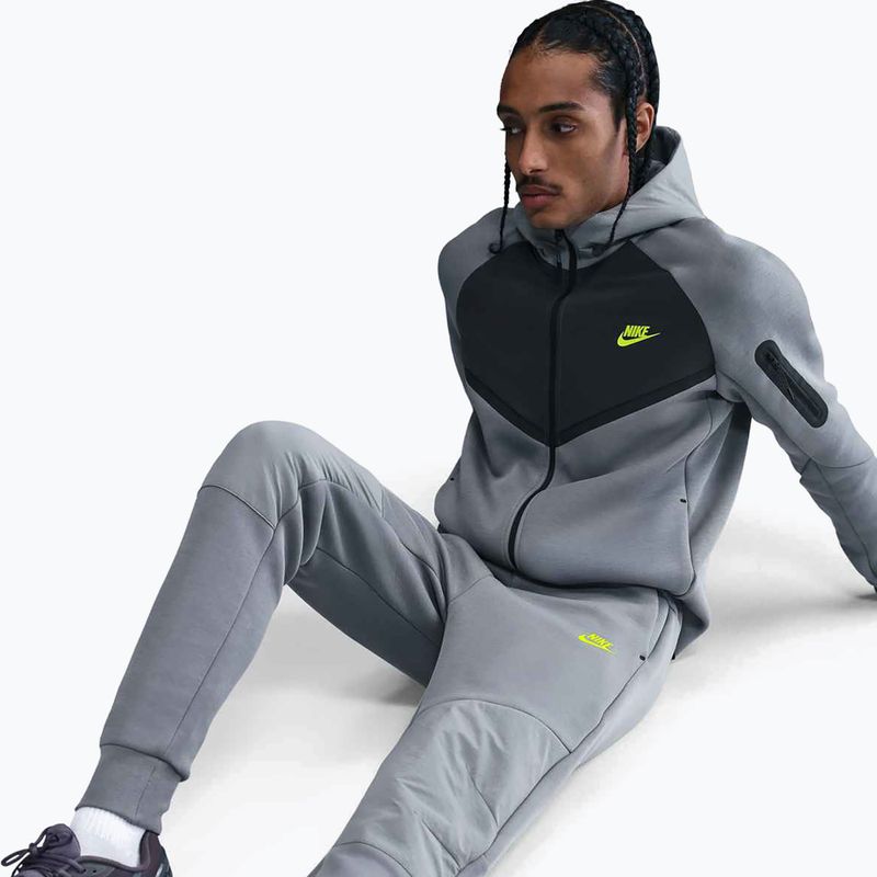 Nohavice pánske Nike Tech Joggers cool grey/cool grey/volt 5