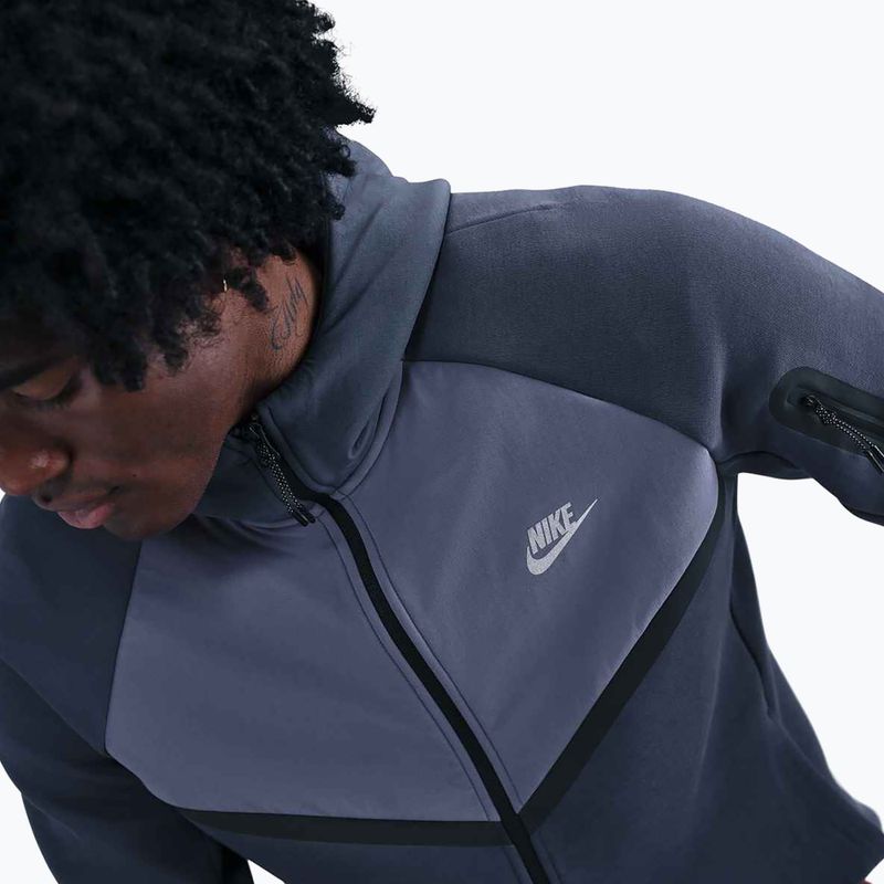 Pánska mikina Nike Tech Windrunner Full-Zip thunder blue/metallic silver 5