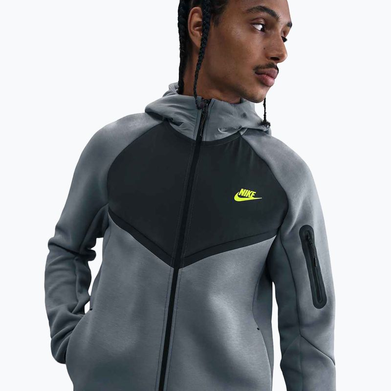 Pánska mikina Nike Tech Windrunner Full-Zip cool grey/dark smoke grey/volt 3