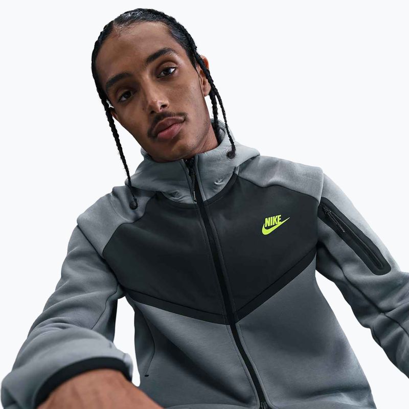 Pánska mikina Nike Tech Windrunner Full-Zip cool grey/dark smoke grey/volt 4