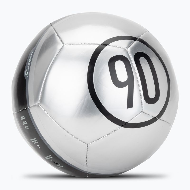 Futbalová lopta Nike Academy T90 Metallic '26 metallic silver/black/black veľkosť 4 2