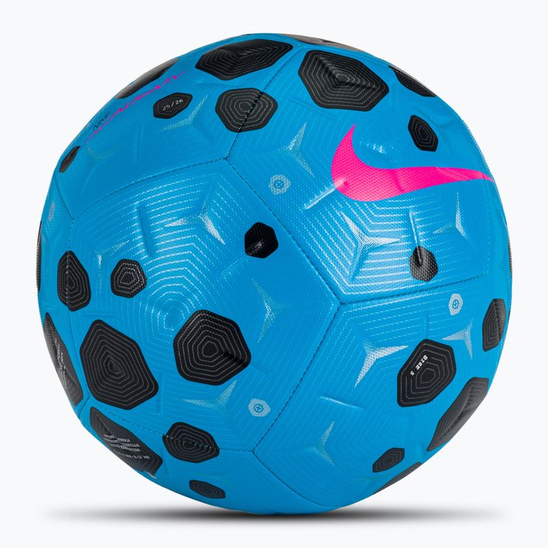 Futbalová lopta Nike Academy blue glow/black/pink blast veľkosť 5 2