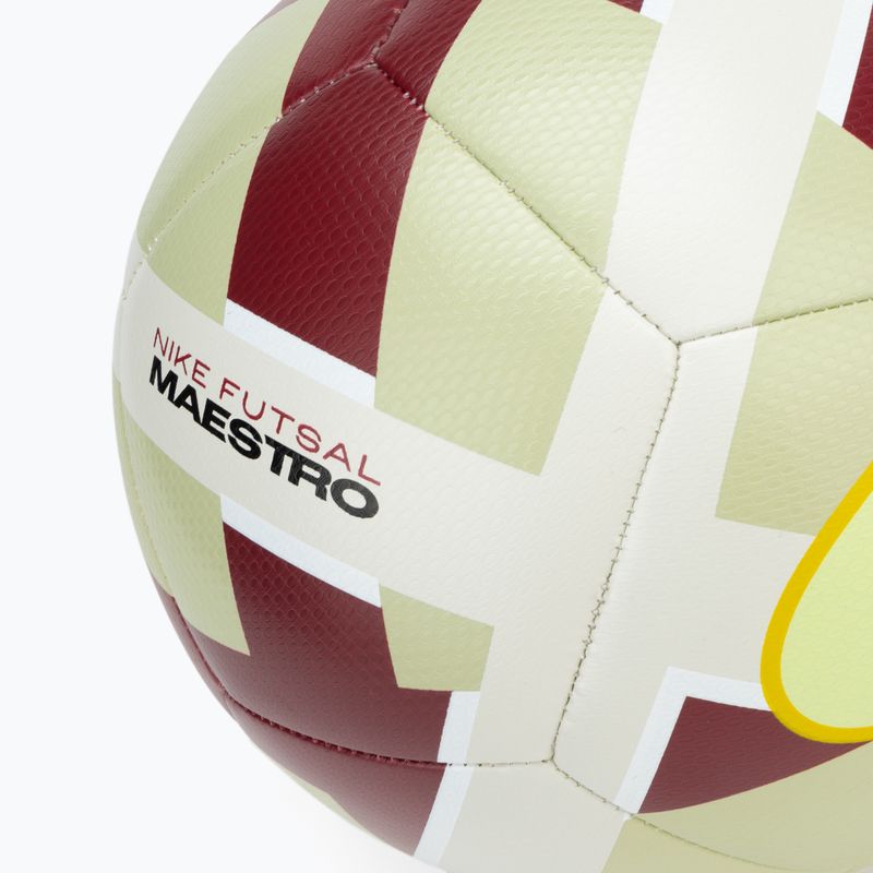 Futbalová lopta Nike Maestro olive aura/team red/chalk/light liquid lime veľkosť 4 3