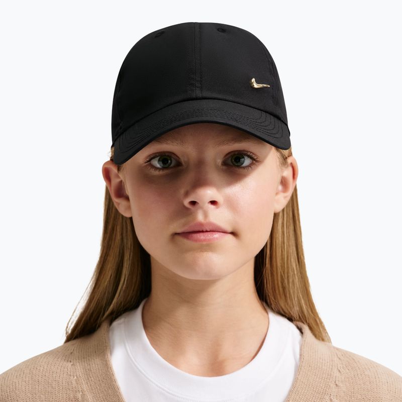 Detská šiltovka Nike Dri-FIT Club black/flt gold 3