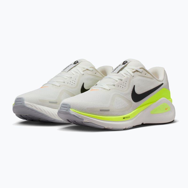 Pánske bežecké topánky Nike Structure 26 summit white/volt/total orange/black 3