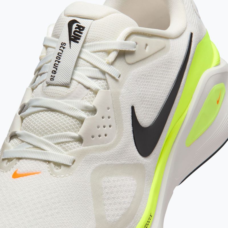 Pánske bežecké topánky Nike Structure 26 summit white/volt/total orange/black 9