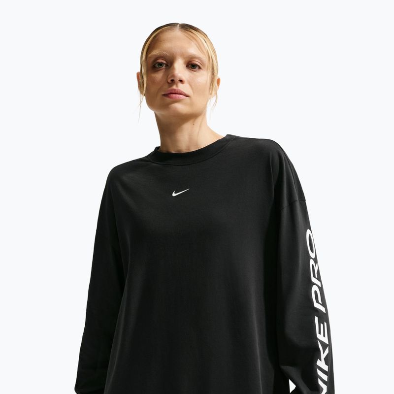 Dámske tričko longsleeve Nike Dri-Fit black/white 4