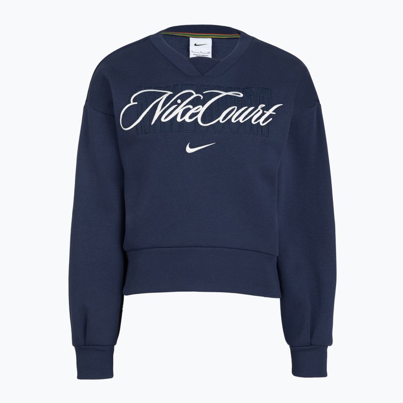 Dámska mikina Nike Court Collection French Terry Crew Neck midnight navy/sail 4