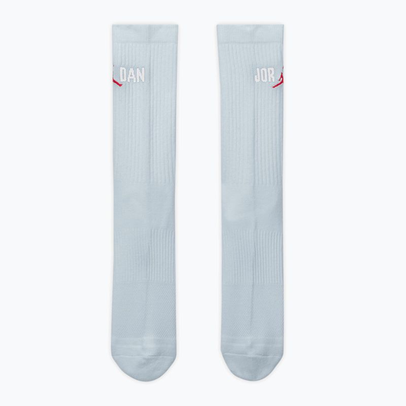 Skarpety  Nike Jordan Everyday Crew 1 para aura/white/university red 2
