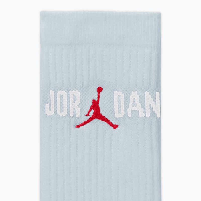 Skarpety  Nike Jordan Everyday Crew 1 para aura/white/university red 4