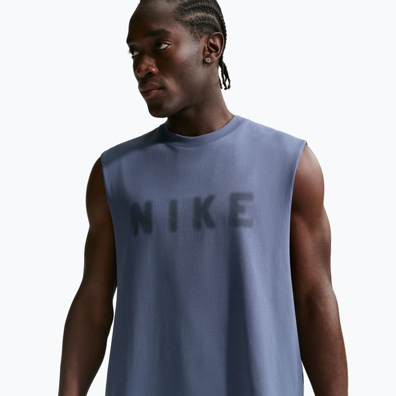 Pánske tréningové tričko Nike Athletic Club Dri-Fit diffused blue/diffused blue 4