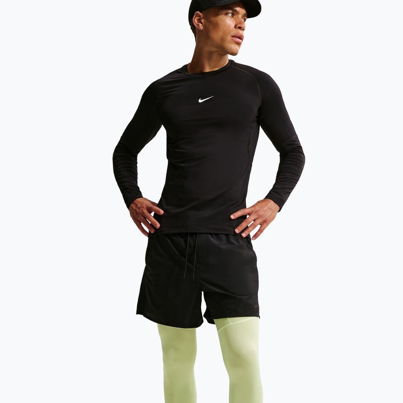 Pánske tréningové legíny Nike Pro Dri-Fit Tight Fitness light liquid lime/black 5