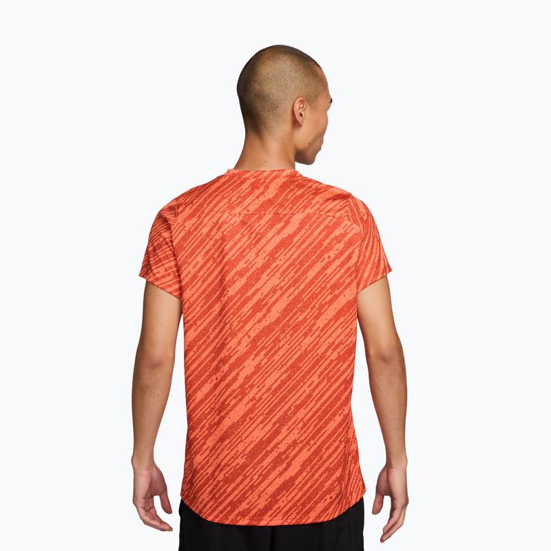 Pánske tenisové tričko Nike Court Dri-Fit Victory Print turf orange/white 2