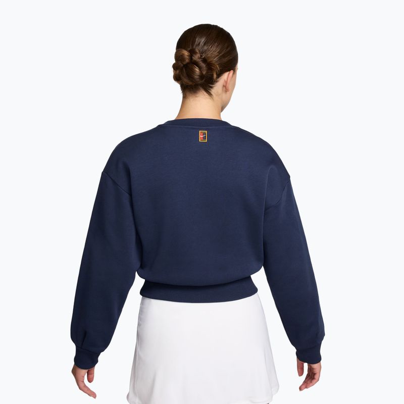 Dámska mikina Nike Court Collection French Terry Crew Neck midnight navy/sail 2